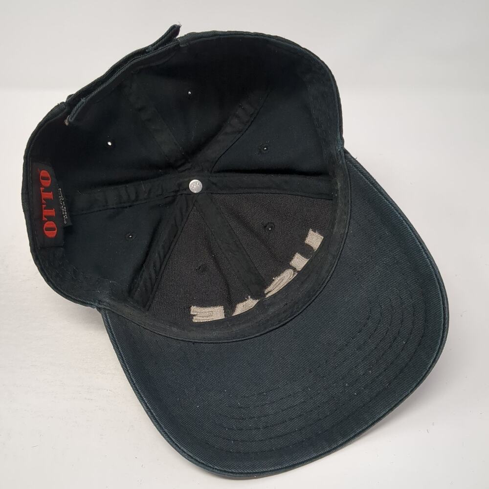 Usaf Strapback Hat Solid Black One Size Adjustabl… - image 7